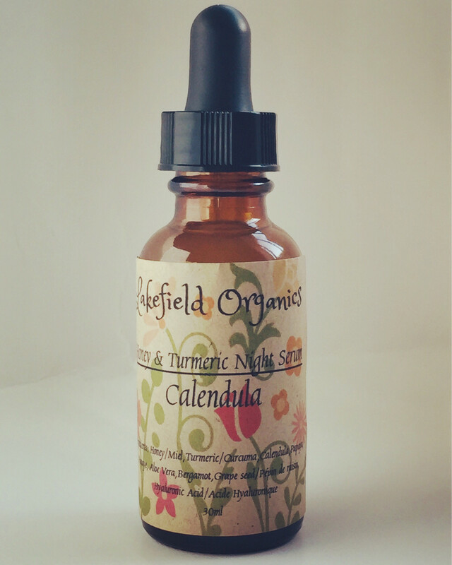 Honey &amp; Turmeric Night Serum- Calendula