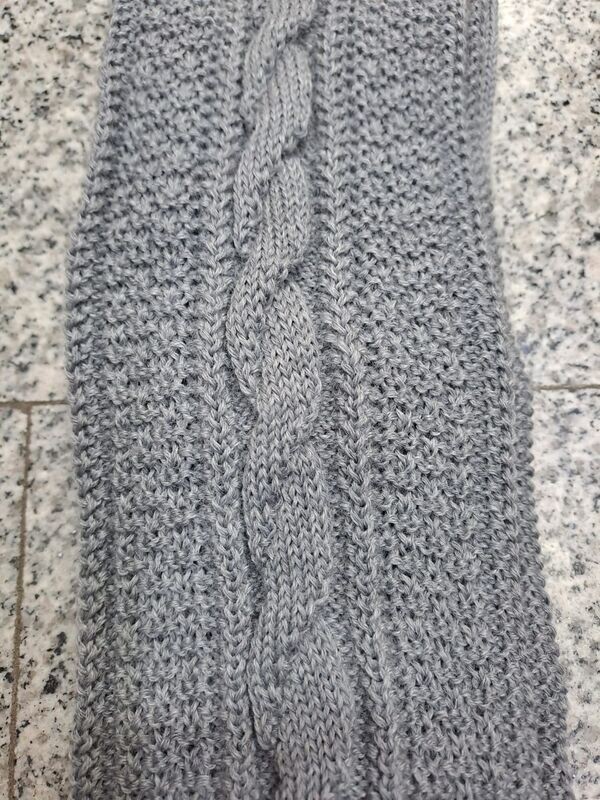 Calzettone grigio treccia € 39,00