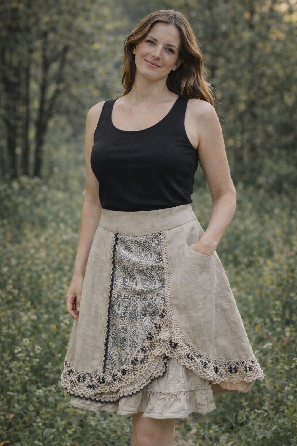 Landhaus gonna beige 32,36,40 € 120,00