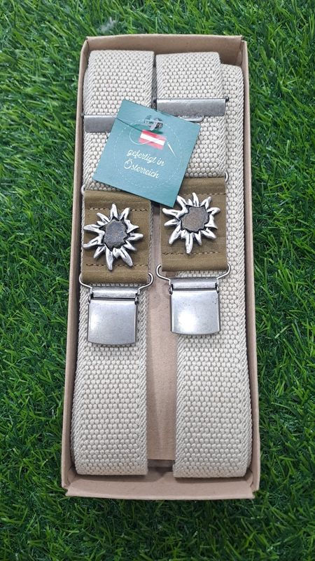 Bretelle clips Edelweiss € 59,00 Bretelle clips Edelweiss € 59,00