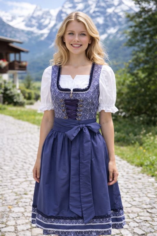 Dirndl Liebesfels Marine € 179,00