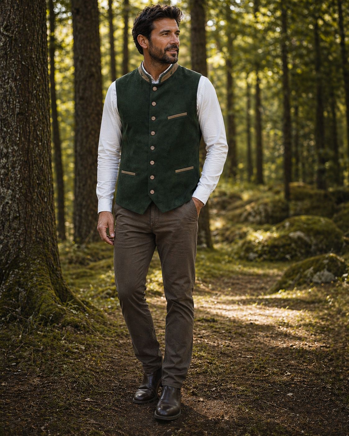 Gilet OS Alcantara green  129,00