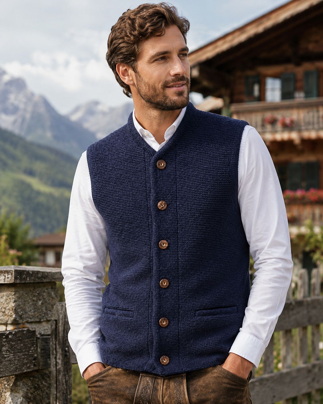 Gilet Gustl marine € 129,00 Gilet Gustl marine € 129,00