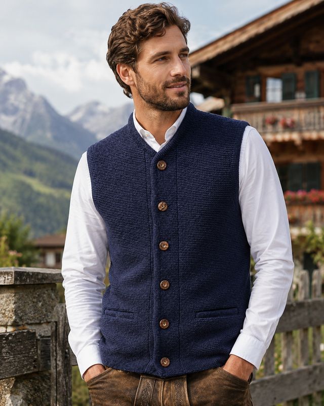 Gilet Gustl marine € 129,00 Gilet Gustl marine € 129,00
