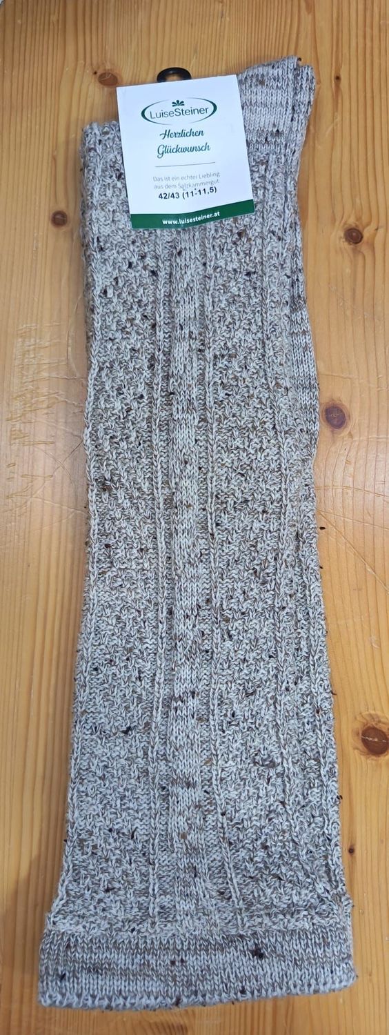 Calzettone lungo  pura lana  € 39,90