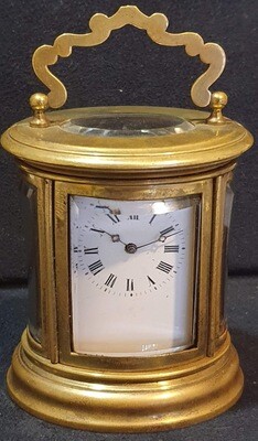 Mini pendulette d'officier ovale