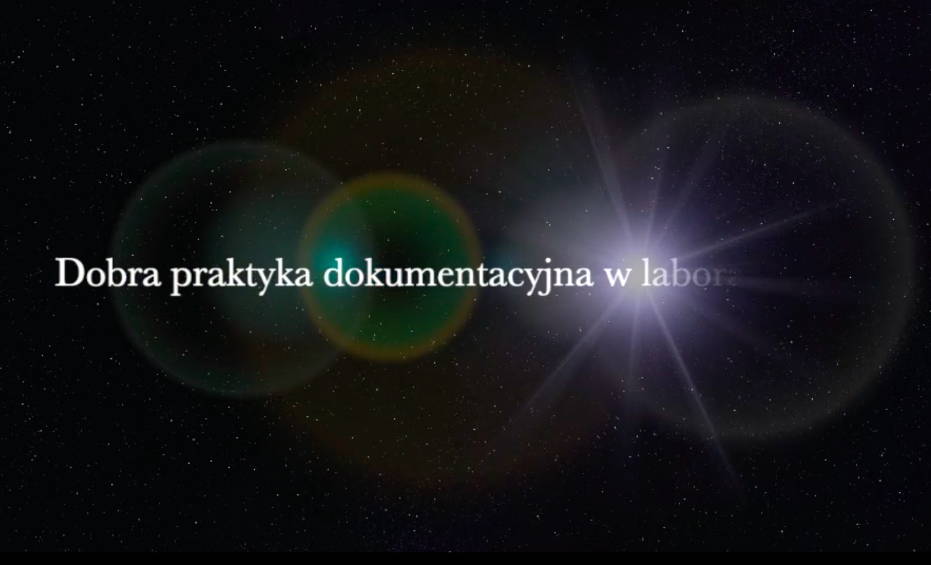 Dobra praktyka dokumentacyjna w laboratorium Dobra praktyka dokumentacyjna w laboratorium