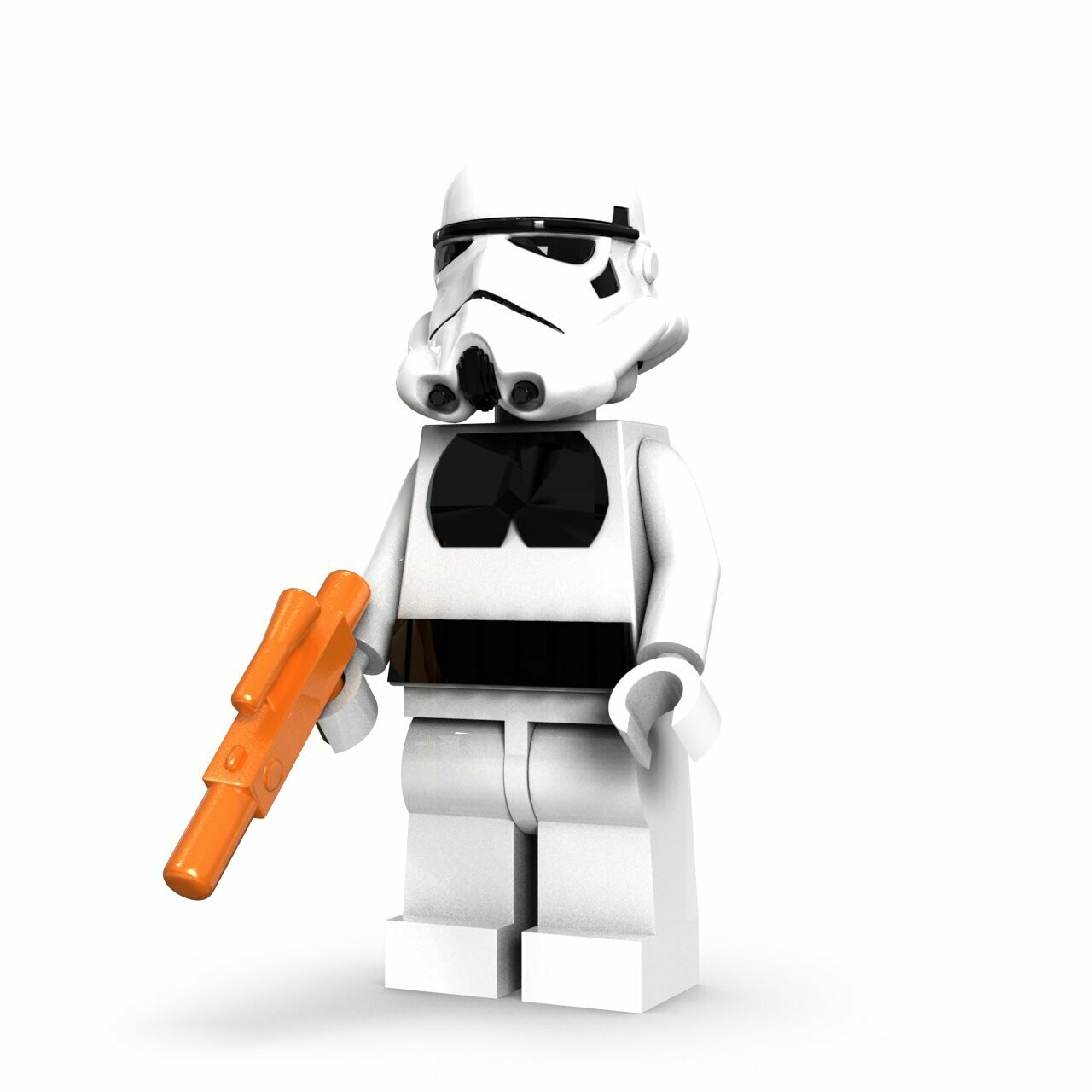 White Trooper Gun Orange