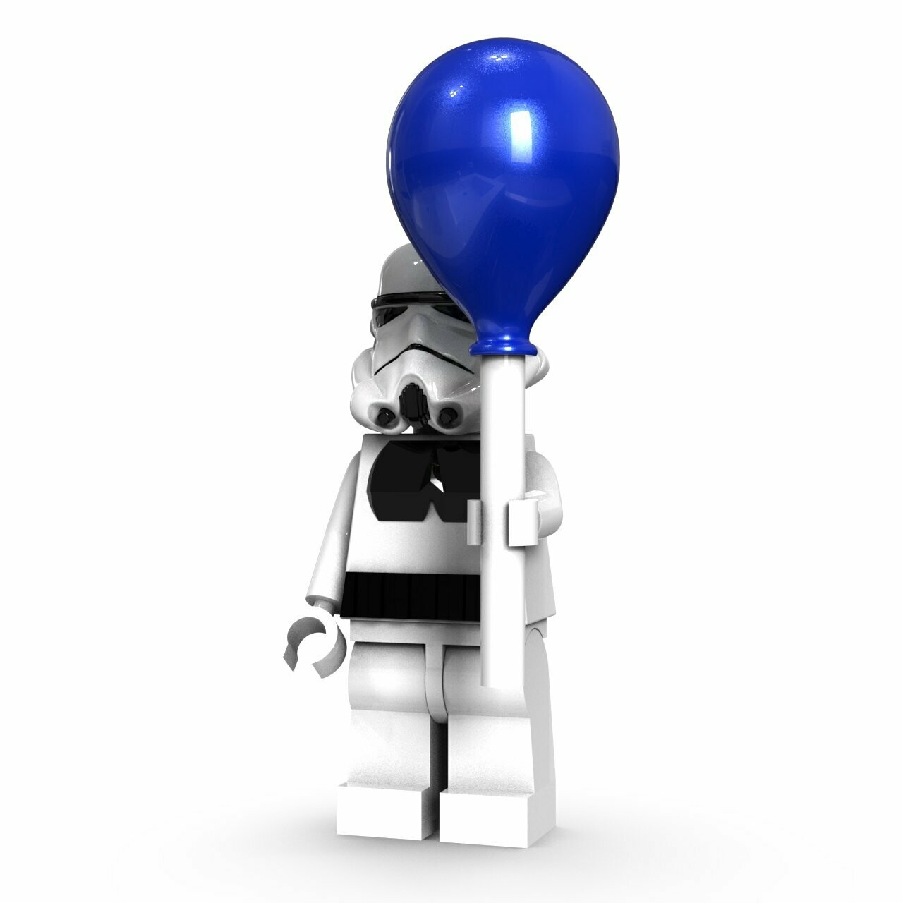 White trooper balloon