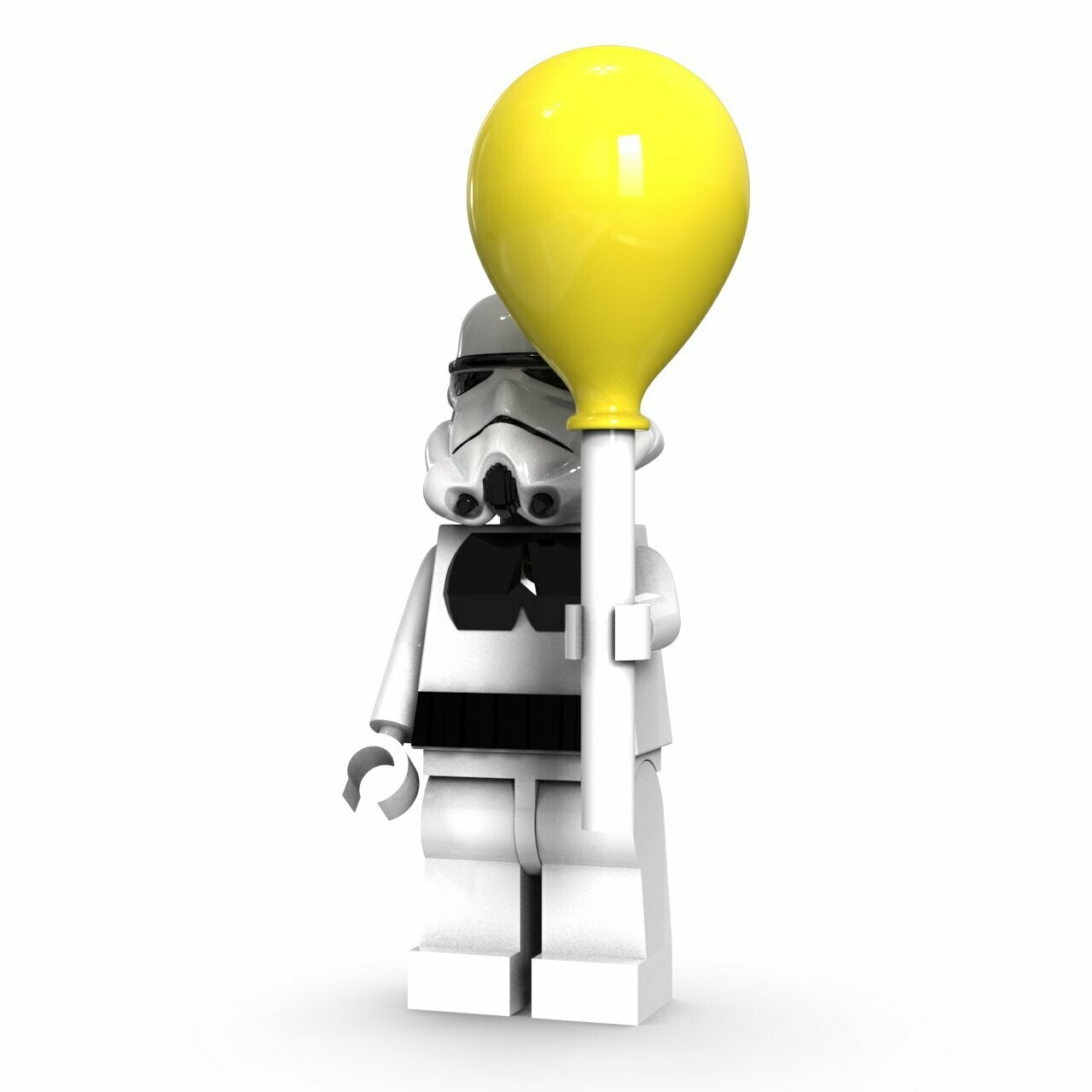 White trooper balloon