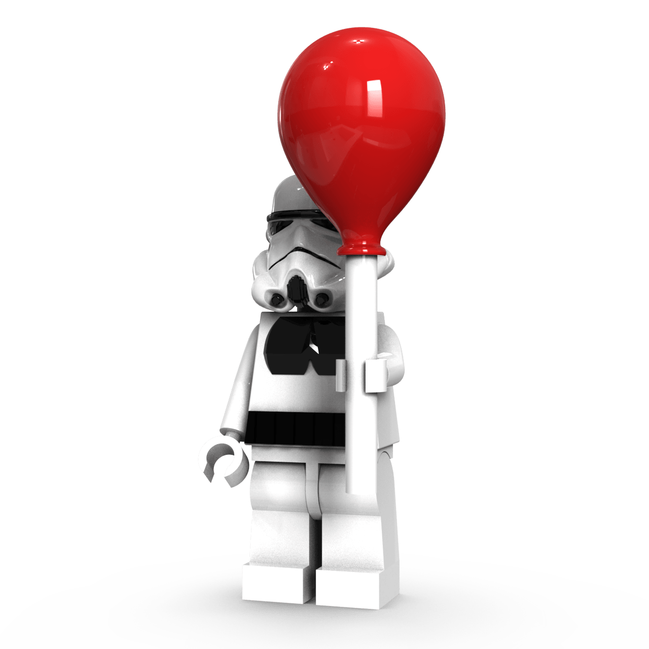 White trooper balloon