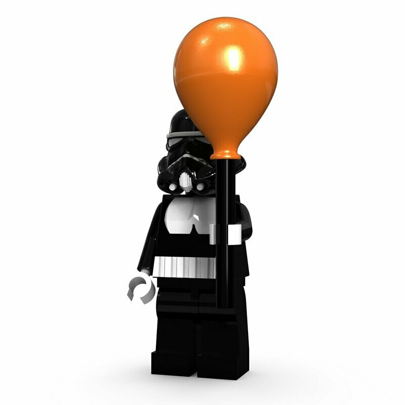 Black trooper balloon