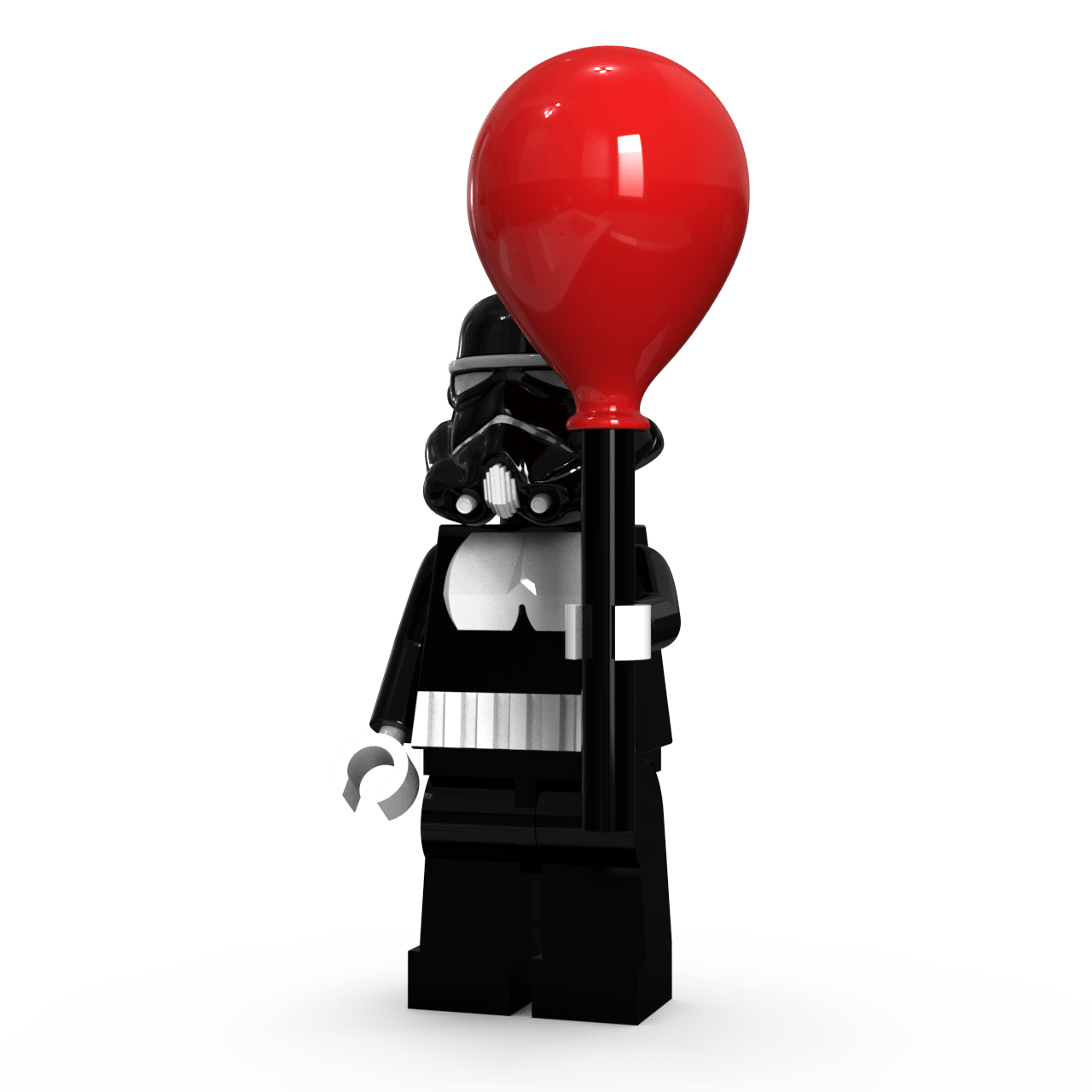 Black trooper balloon