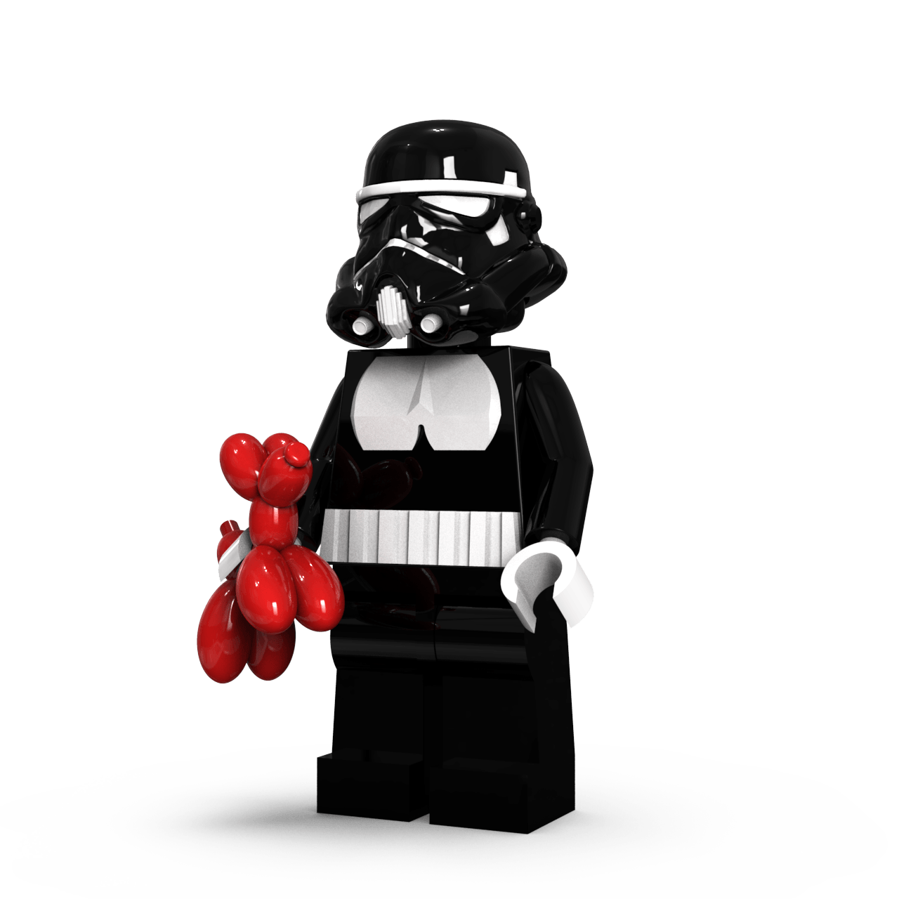 Black trooper dog