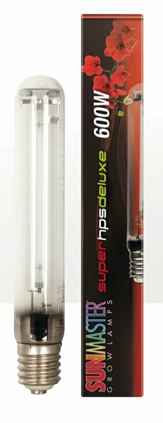 Sunmaster 600w Super HPS Deluxe  Lamp 95,000 Lumens