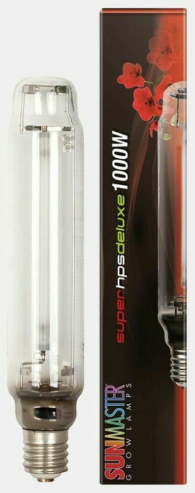 Sunmaster 1000w Super HPS Deluxe  Lamp 150,000 Lumens