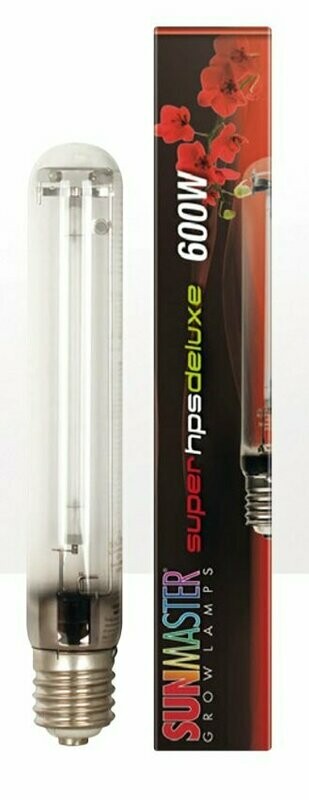 Sunmaster 600w Super HPS Deluxe  Lamp 95,000 Lumens