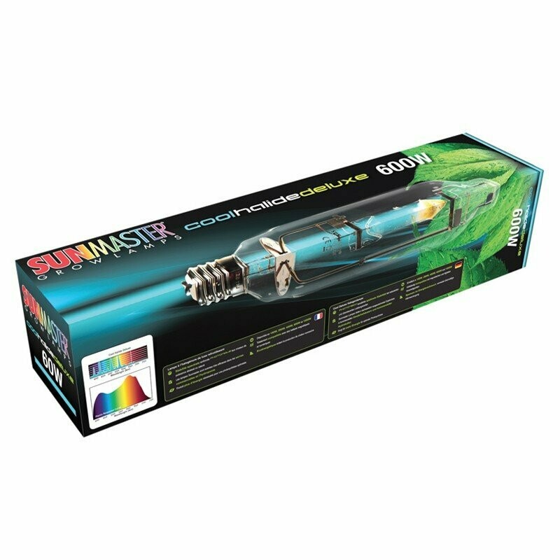 Sunmaster 600w Cool Halide Deluxe MH Veg Lamp 90,000 Lumens
