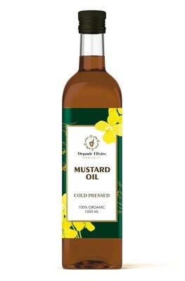 Organic Elixirs Cold Pressed Mustard oil 1 Litre