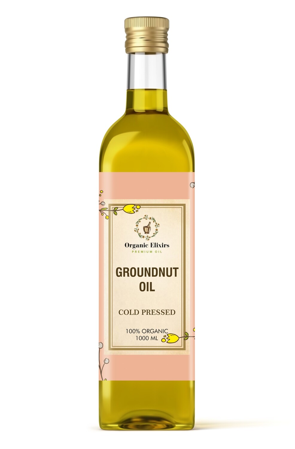 Organic Elixirs Cold Pressed Groundnut Oil 1 Litre