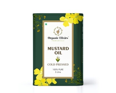 Organic Elixirs Cold Pressed Mustard Oil 5 Litre