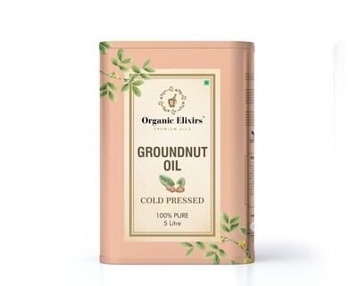Organic Elixirs Cold Pressed Groundnut Oil 5 Litre
