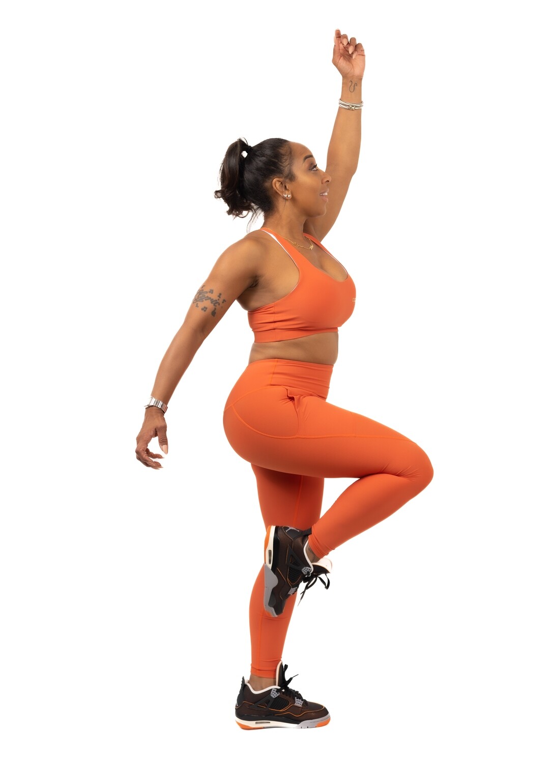 Opulence Peachy Cream &amp; Burnt Orange Activewear