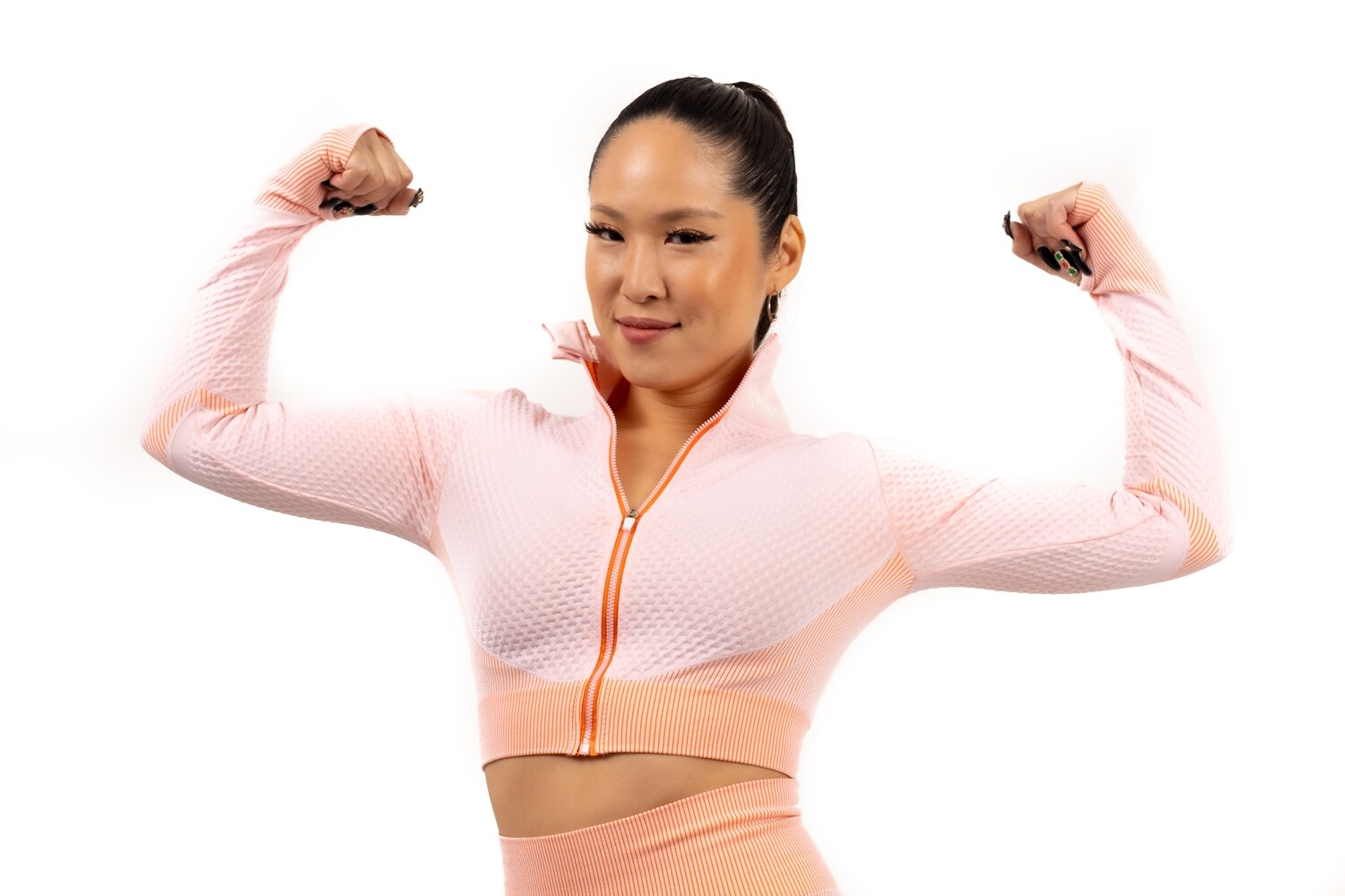 Opulence Peachy Cream &amp; Burnt Orange Activewear