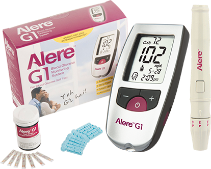 Alere G1 Blood Glucose Monitor+ G1 Strip 25pack