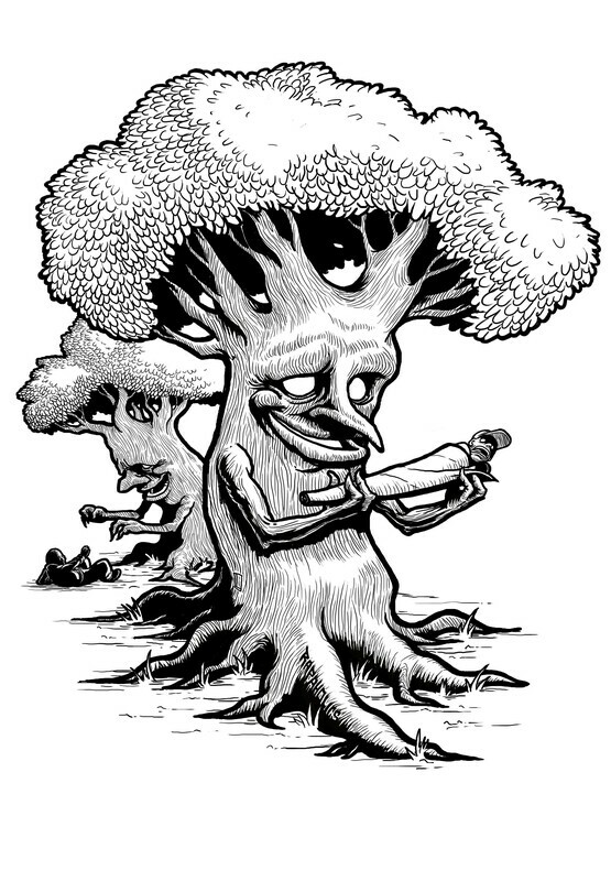 Smoking Trees - HQ Poster