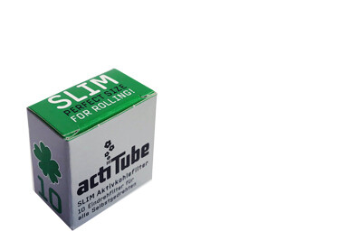 acti Tube - Slim Aktivkohlefilter 10er Pck(nicht für Pfeifen)