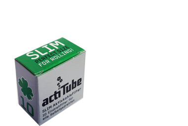 acti Tube - Slim Aktivkohlefilter 10er Pck(nicht für Pfeifen)