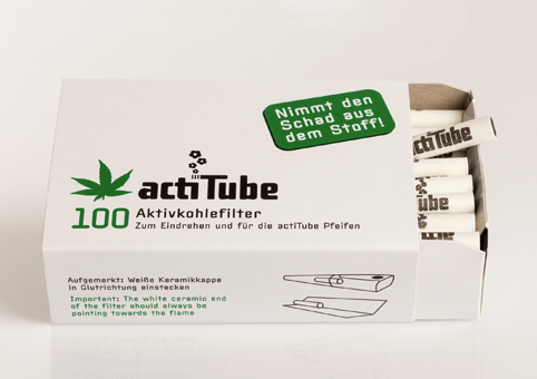 acti Tube - Aktivkohlefilter 100er Pck.