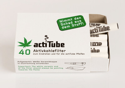 acti Tube - Aktivkohlefilter 40er Pck.