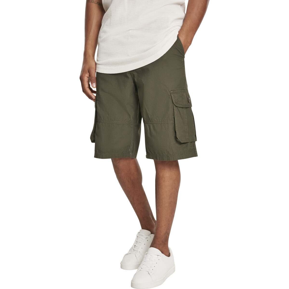 Belted Cargo Shorts Ripstop - Olive