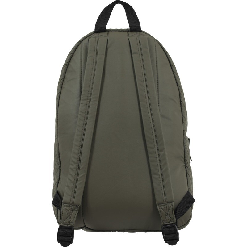 Diamond Quilt Leather Imitation Backpack - Olive