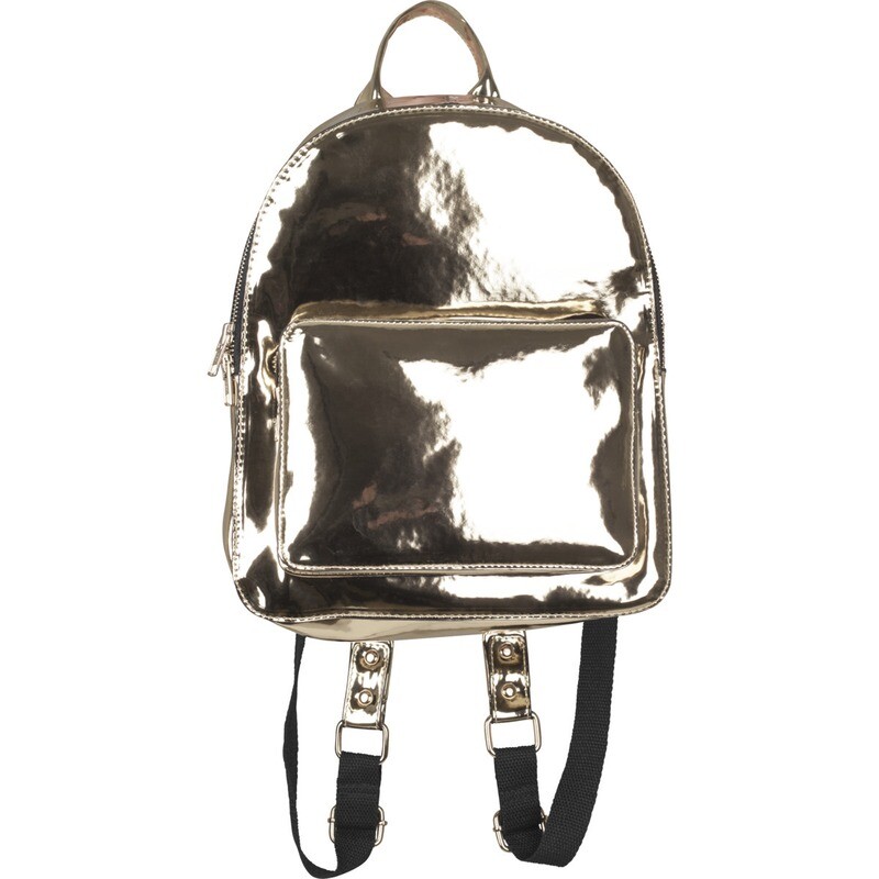 Midi Metallic Backpack - Gold