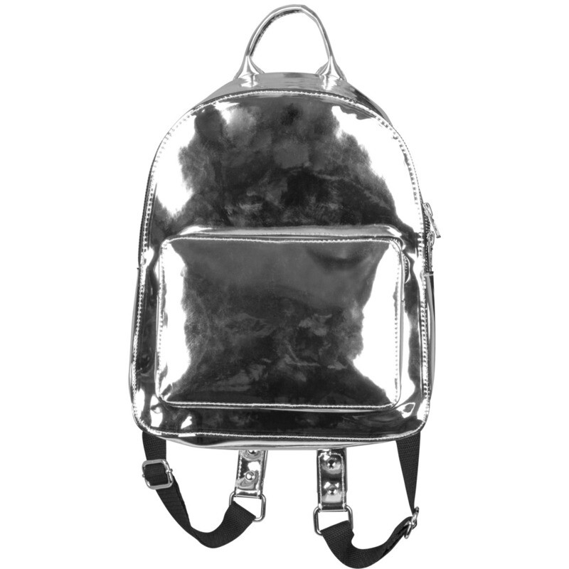 Midi Metallic Backpack - Silber