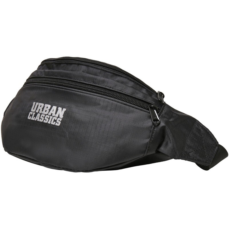 Recycled Ribstop Double Zip Shoulder Bag