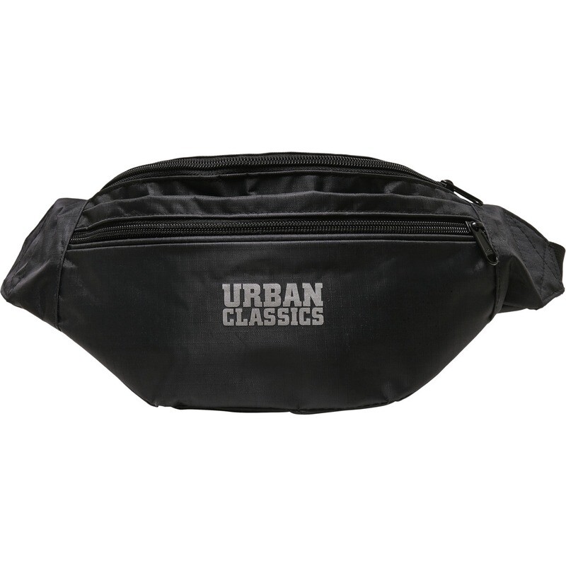 Recycled Ribstop Double Zip Shoulder Bag
