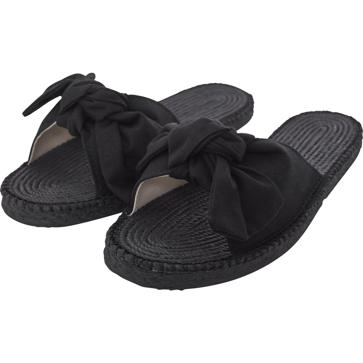 Canvas Mules - Schwarz