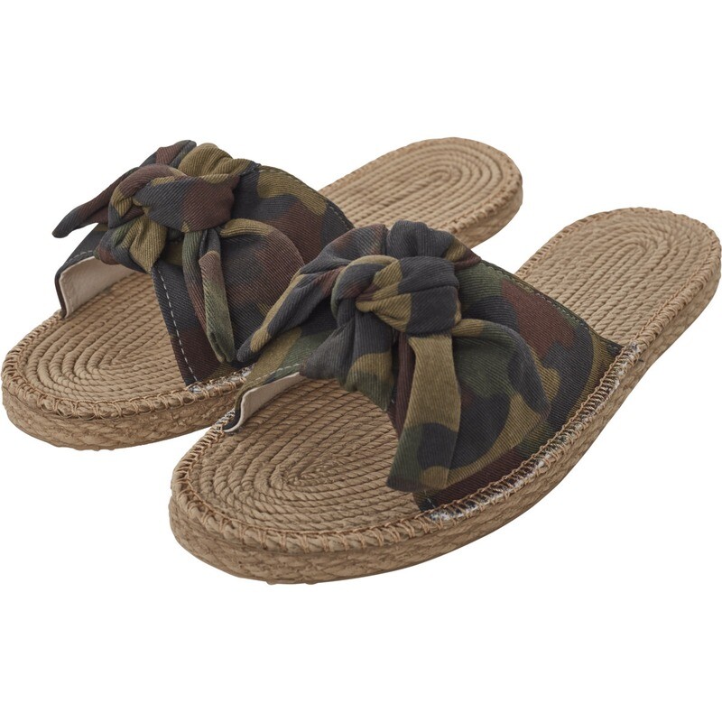 Canvas Mules - Wood Camo