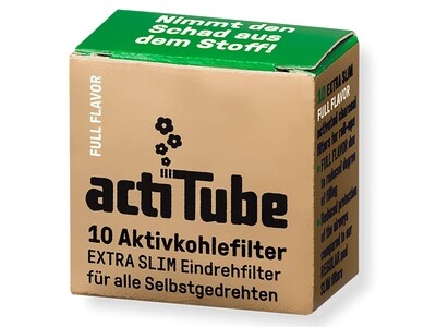 acti Tube - EXTRA Slim Full Flavor - Aktivkohlefilter 50er Pck.(nicht für Pfeifen)