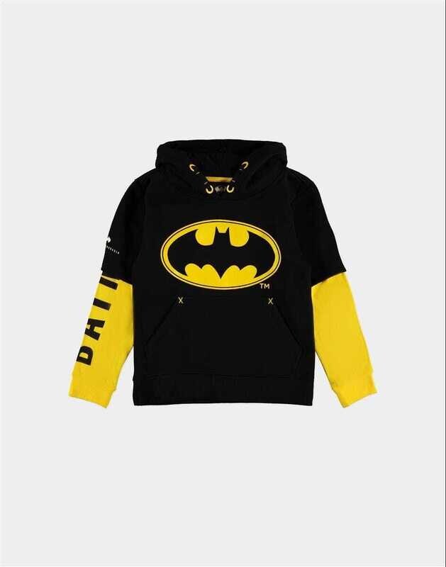 Warner - Batman Logo - Double Sleeve Hoodie - Boys