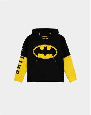 Warner - Batman Logo - Double Sleeve Hoodie - Boys