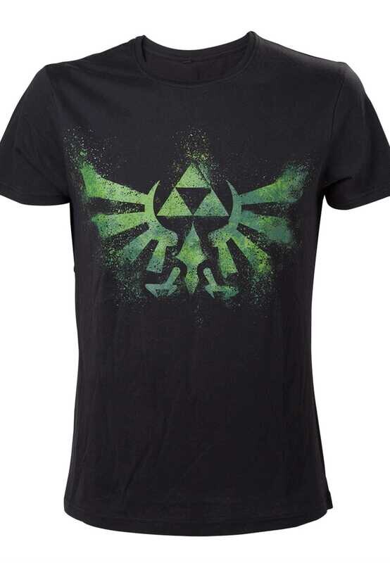 Zelda - T-shirt, Green Triforce Logo