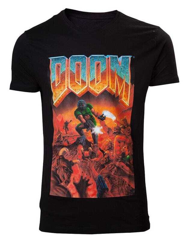 DOOM - Classic Boxart Men&#39;s Short Sleeved T-shirt