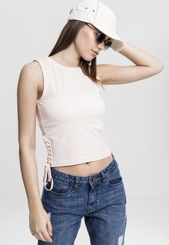 Ladies Lace Up Cropped Top