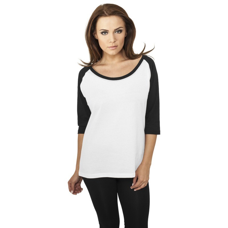 Ladies 3/4 Contrast Raglan Tee