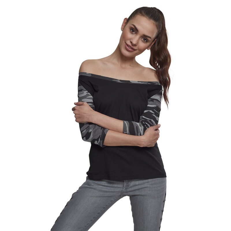 Ladies 3/4 Contrast Raglan Tee